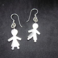 Usado, Brincos finos de prata esterlina 925 tema infantil menino menina joias da moda comprar usado  Enviando para Brazil