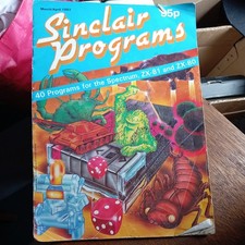 Sinclair programs magazine for sale  NOTTINGHAM