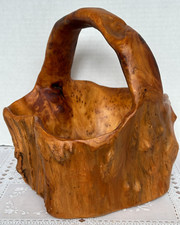 Burl wood basket for sale  East Greenwich