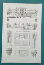 CHORWACJA Ragusa Villa Gruz & Bonda Dom księżniczki Tarakanova - 2x 1894 nadruki na sprzedaż  Wysyłka do Poland