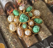 Brosche blume glassteine gebraucht kaufen  Karlsruhe