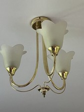 Brass glass triple for sale  LUDLOW