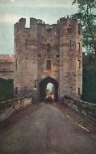 Cartão postal vintage Warwick Castle England, Barbican Architecture Raphael Tuck comprar usado  Enviando para Brazil