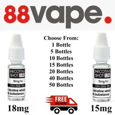 Nicotine shots 10ml for sale  NEWCASTLE