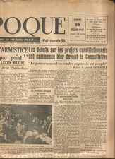 Journal epoque juillet d'occasion  Villenave-d'Ornon