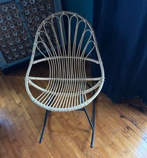Sedia dondolo rattan usato  Monza