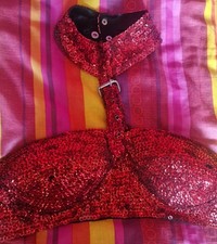 Top reggiseno rosso usato  Spedire a Italy