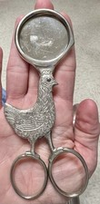 Tesoura de ovo vintage assinada Ed Wusthof Solingen Alemanha aparador forma de galinha comprar usado  Enviando para Brazil