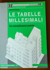Cusano tabelle millesimali usato  Verona
