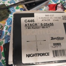Nightforce atacr 25x56 for sale  Northford