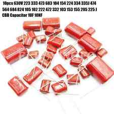 Capacitor de filme de polipropileno metalizado 10 peças/20 peças CBB 630V 102~824 J comprar usado  Enviando para Brazil