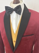 Velvet smoking jacket for sale  STAINES-UPON-THAMES