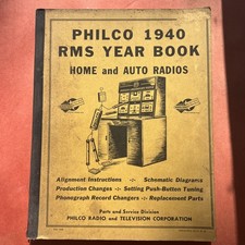 Vintage 1940 Philco RMS Ano Livro Esquemas Casa Auto Rádios Diagramas comprar usado  Enviando para Brazil
