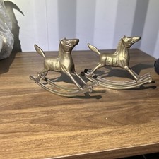 Pair vintage brass for sale  SOUTH MOLTON