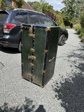 vintage steamer wardrobe trunks for sale  HEATHFIELD