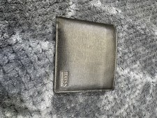 HUGO BOSS Carteira Masculina de Couro Preta Dobrável com Bolso para Moedas NOVA comprar usado  Enviando para Brazil