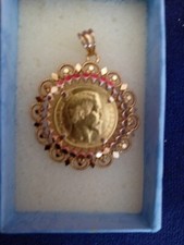 Médaillon 18kt francs d'occasion  Sausset-les-Pins