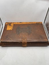 Antiga escrivaninha portátil couro feita na Inglaterra vidro tinteiro comprar usado  Enviando para Brazil