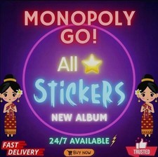 Adesivos Monopoly Go 1⭐- 5⭐ (TODOS os adesivos disponíveis) MAIS BARATO🔥SUPER RÁPIDO⚡24/7 comprar usado  Enviando para Brazil