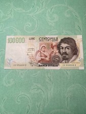 100000 lire caravaggio usato  Italia