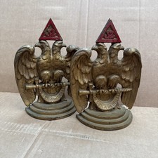 Bronze masonic bookends for sale  Saint Louis