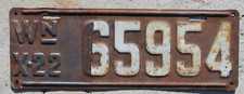 1922 washington license for sale  Fallon