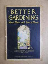 1931 Union Fork & Hoe Co Better Gardening Manual con Catálogo de Herramientas Inserto Vintage  segunda mano  Embacar hacia Mexico