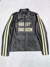 Usado, Jaqueta de couro vintage anos 90 Harley-Davidson - Estilo streetwear piloto atemporal comprar usado  Enviando para Brazil