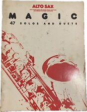 MAGIC - 47 SOLOS AND DUETS - ALTO SAX - Musical Score Spartito Books comprar usado  Enviando para Brazil