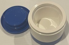 Frasco térmico tampa freezer Aladdin 1 xícara espuma isolada azul branco sopas vintage comprar usado  Enviando para Brazil