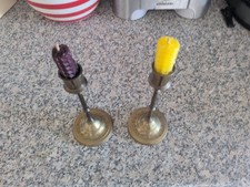 Pair vintage brass for sale  LLANELLI