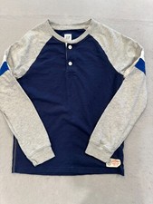 Camiseta Pulôver Henley Gap Kids Jovens Meninos Grande Algodão Manga Varsity comprar usado  Enviando para Brazil