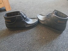 Mens black leather for sale  BRADFORD