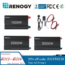 Renogy 1000w2000w3000w pure for sale  MANCHESTER