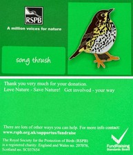 Rspb pin badge for sale  SANDY
