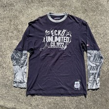 Camiseta térmica manga longa Y2k Ecko Unltd com gráfico legal masculina tamanho XL skatista Y2K comprar usado  Enviando para Brazil