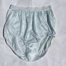 Calcinha vintage Maidenform Wise Buys sedosa vovó reforço de cogumelo azul 5 EUA 40614, usado comprar usado  Enviando para Brazil