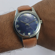 RELÓGIO DE PULSO MASCULINO VINTAGE CAMY CORDA MANUAL MOSTRADOR AZUL ROYAL 17JEVELS ST96 comprar usado RELÓGIO DE PULSO MASCULINO VINTAGE CAMY CORDA MANUAL MOSTRADOR AZUL ROYAL 17JEVELS ST96 comprar usado  Enviando para Brazil