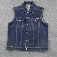 Usado, Colete Jeans Vintage Jordache Masculino L Azul Denim Logotipo Caminhoneiro Anos 90 Hong Kong 13459 comprar usado  Enviando para Brazil