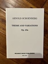 Tema y variaciones de Schoenberg op. Puntuación del conductor de banda de viento completa 43a segunda mano  Embacar hacia Argentina