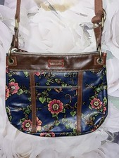 Bolsa tiracolo Sacroots Artist Love and Flower azul rosa verde floral comprar usado  Enviando para Brazil