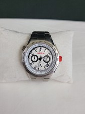 Relógio suíço linha vermelha masculino RL-50014 cronógrafo 316L mostrador branco aço inoxidável RUN comprar usado  Enviando para Brazil