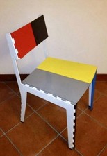 Stitch chair multicolor usato  Segrate