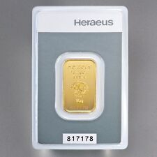 Goldbarren heraeus gramm gebraucht kaufen  Fürstenau