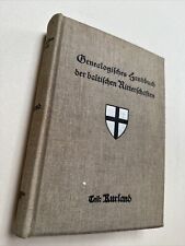 Genealogisches handbuch baltis gebraucht kaufen  Raubling
