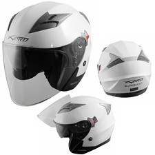 Casco Jet Moto Scooter Omologato ECE 22 Città DOPPIA VISIERA Antigraffio comprar usado  Enviando para Brazil