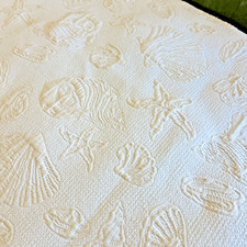 Vntg white matelassé for sale  Waterloo