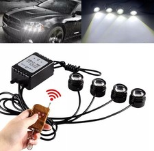 4 em 1 LED branco carro SUV olho de águia estroboscópio flash grade de aviso luz com controle remoto comprar usado  Enviando para Brazil