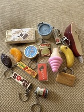 Lote de chaveiro vintage guloseimas de alimentos lanches frutas vegetais alguns raros 15, caneta doce comprar usado  Enviando para Brazil