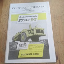 1958 CONTRACT JOURNAL MAGAZINE CONSTRUCTION PLANT MACHINERY JCB  segunda mano  Embacar hacia Mexico